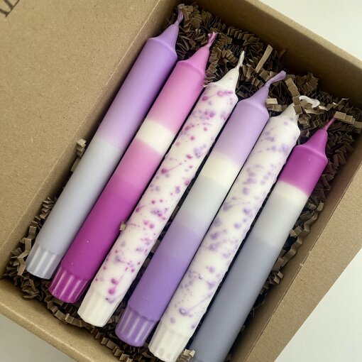 sada přírodních svíček Má levandulová